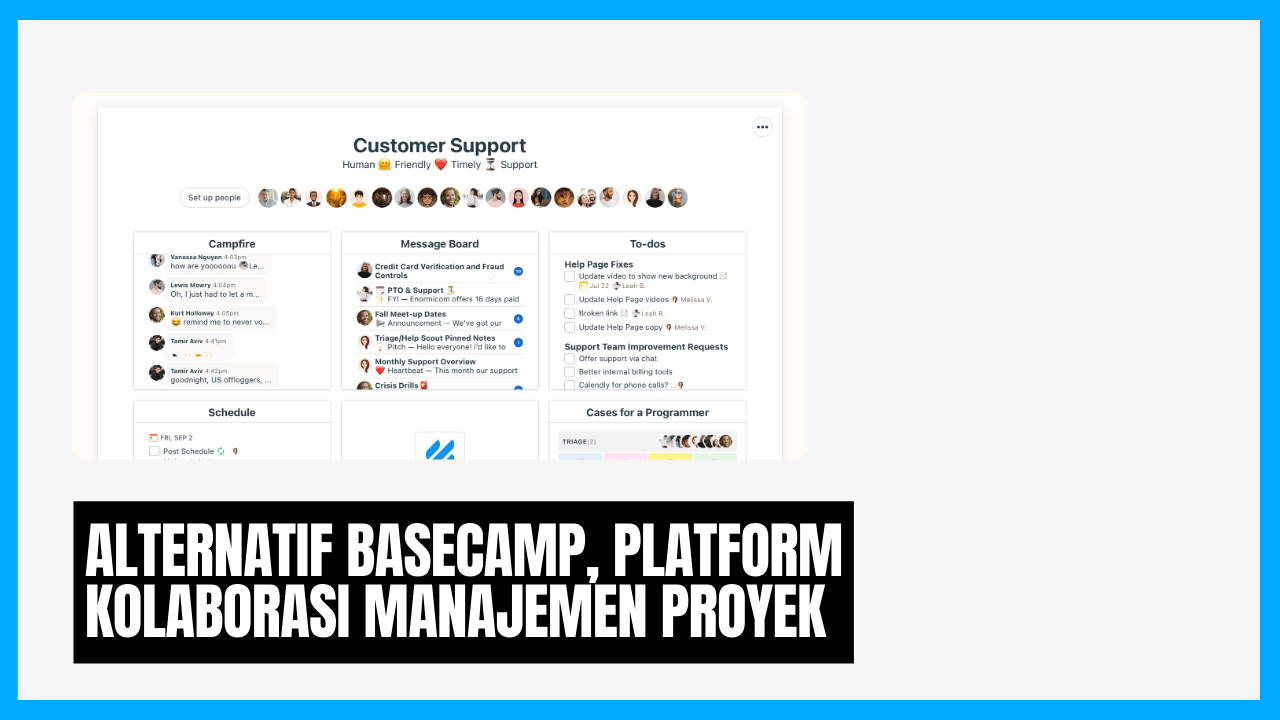 alternatif basecamp platform kolaborasi manajemen proyek