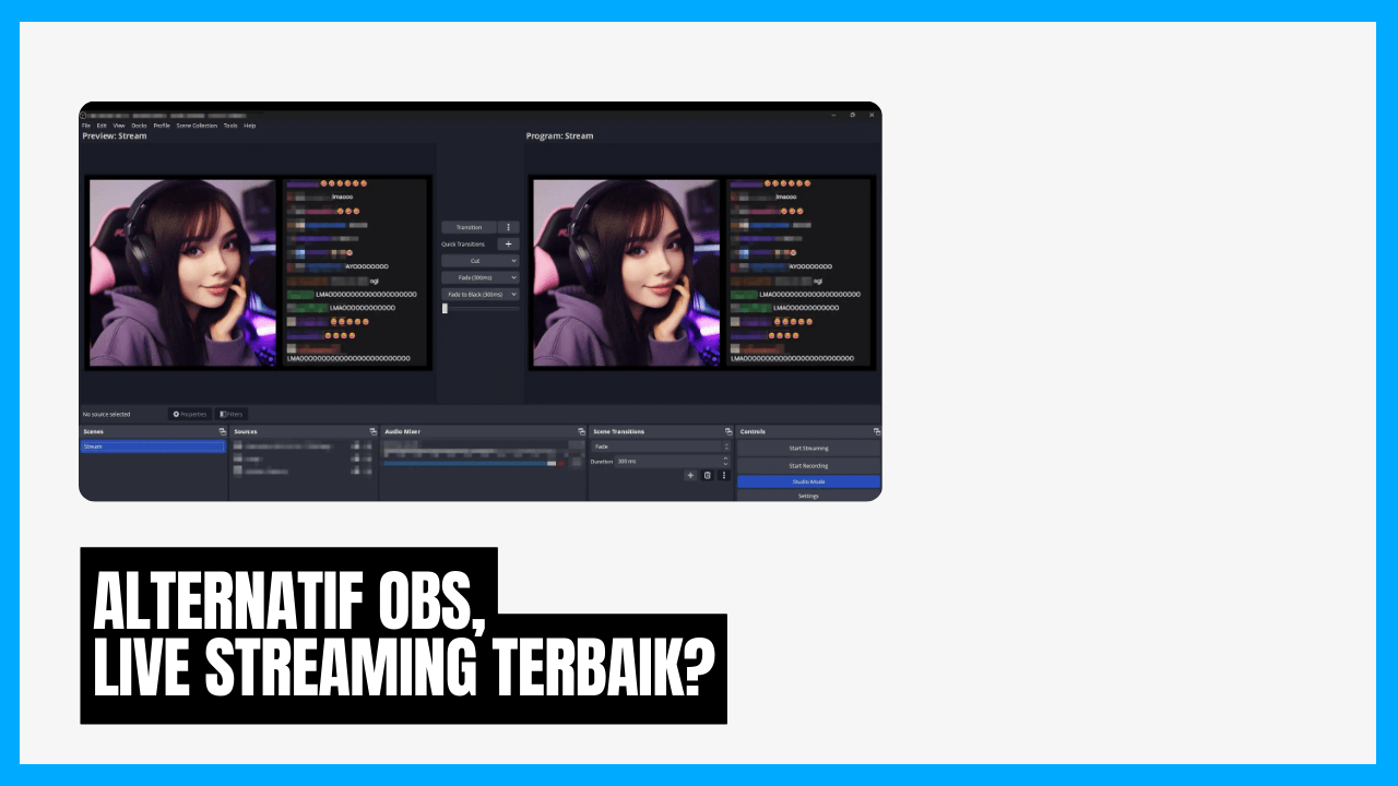 alternatif obs untuk perekaman live streaming terbaik