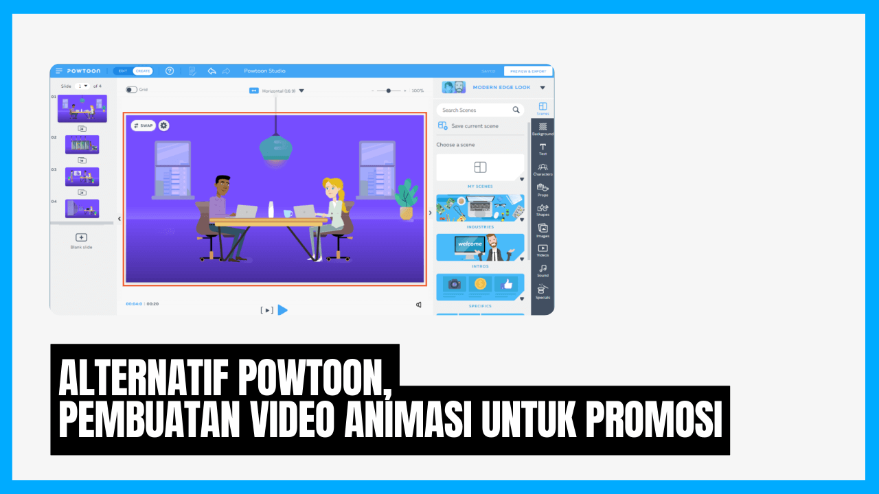 alternatif powtoon pembuatan video animasi untuk promosi