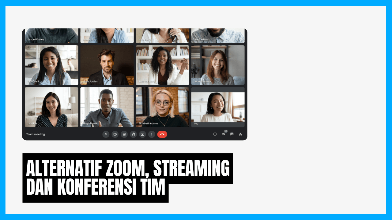 alternatif zoom untuk streaming langsung dan konferensi tim