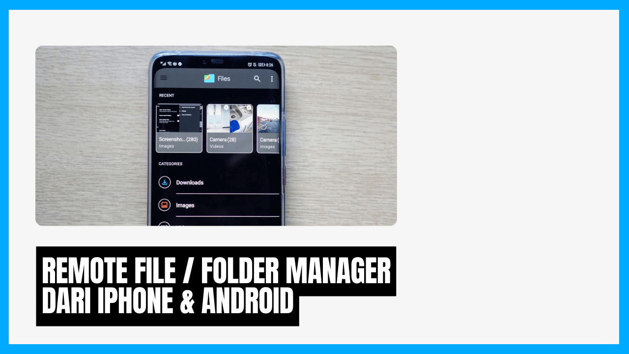 akses file atau folder manager jarak jauh dari iphone android