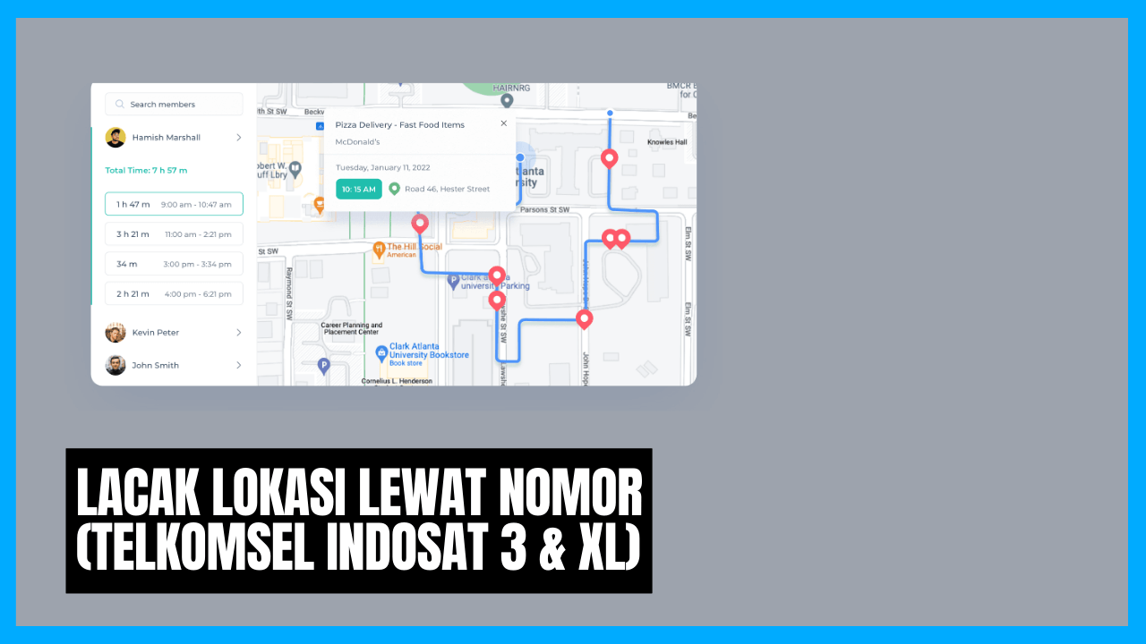 cara lacak lokasi dengan nomor dari telkomsel indosat  xl